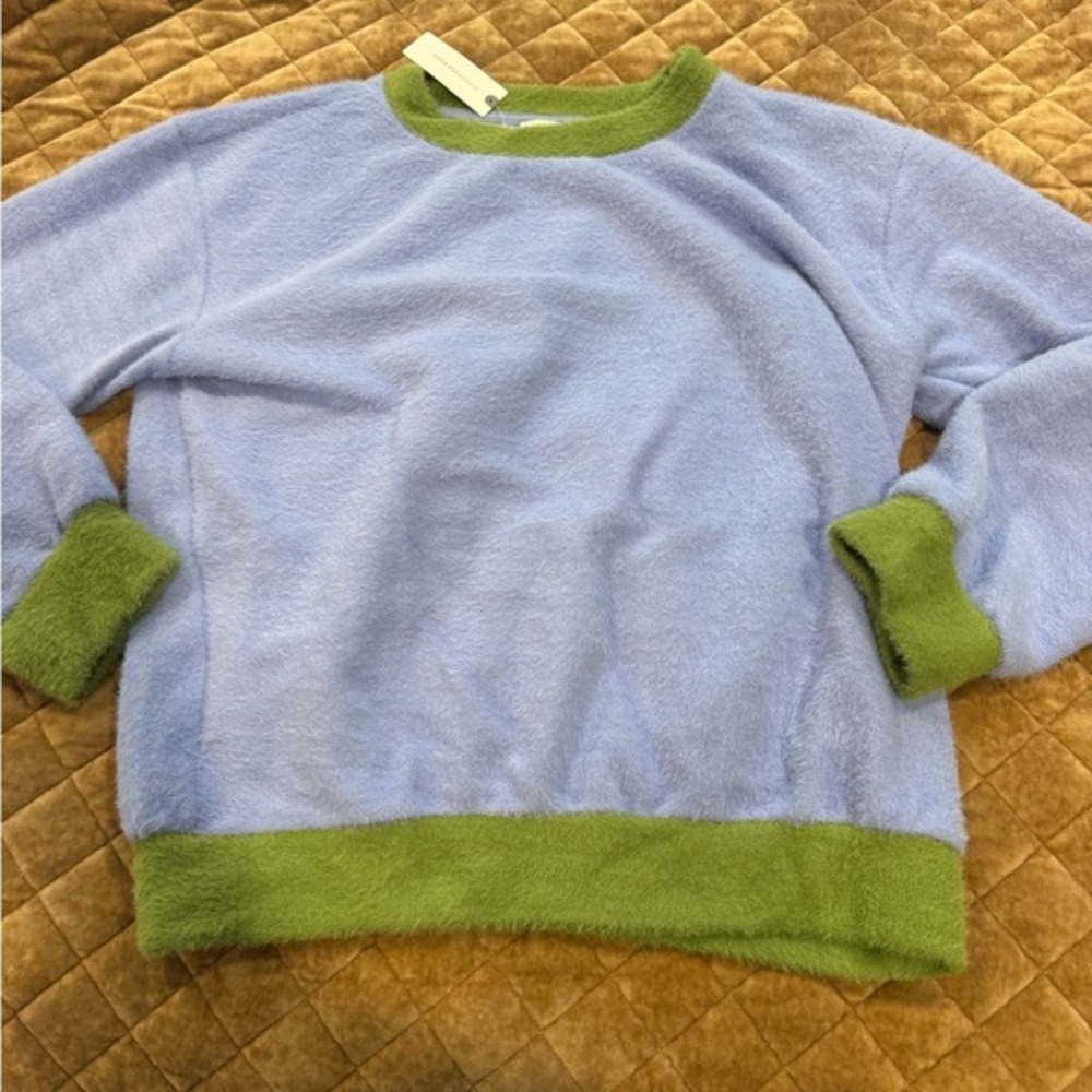MAEVE super soft cozy cute fuzzy “sweatshirt!”Dress it up or down-VERY VERSATILE